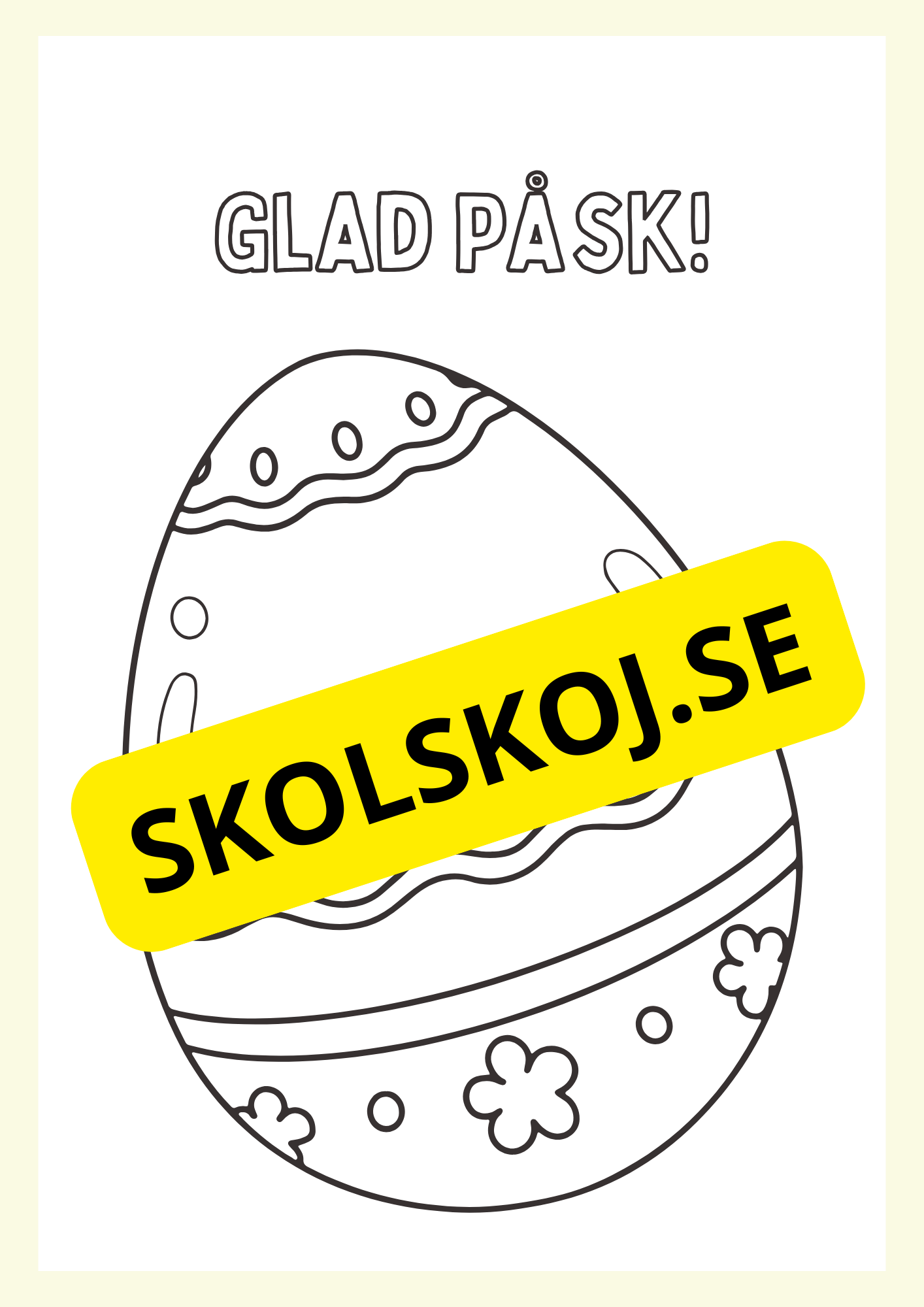 Målarbok Glad Påsk
