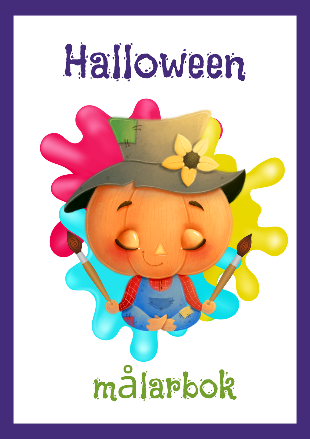 Målarbok halloween (11 sidor)