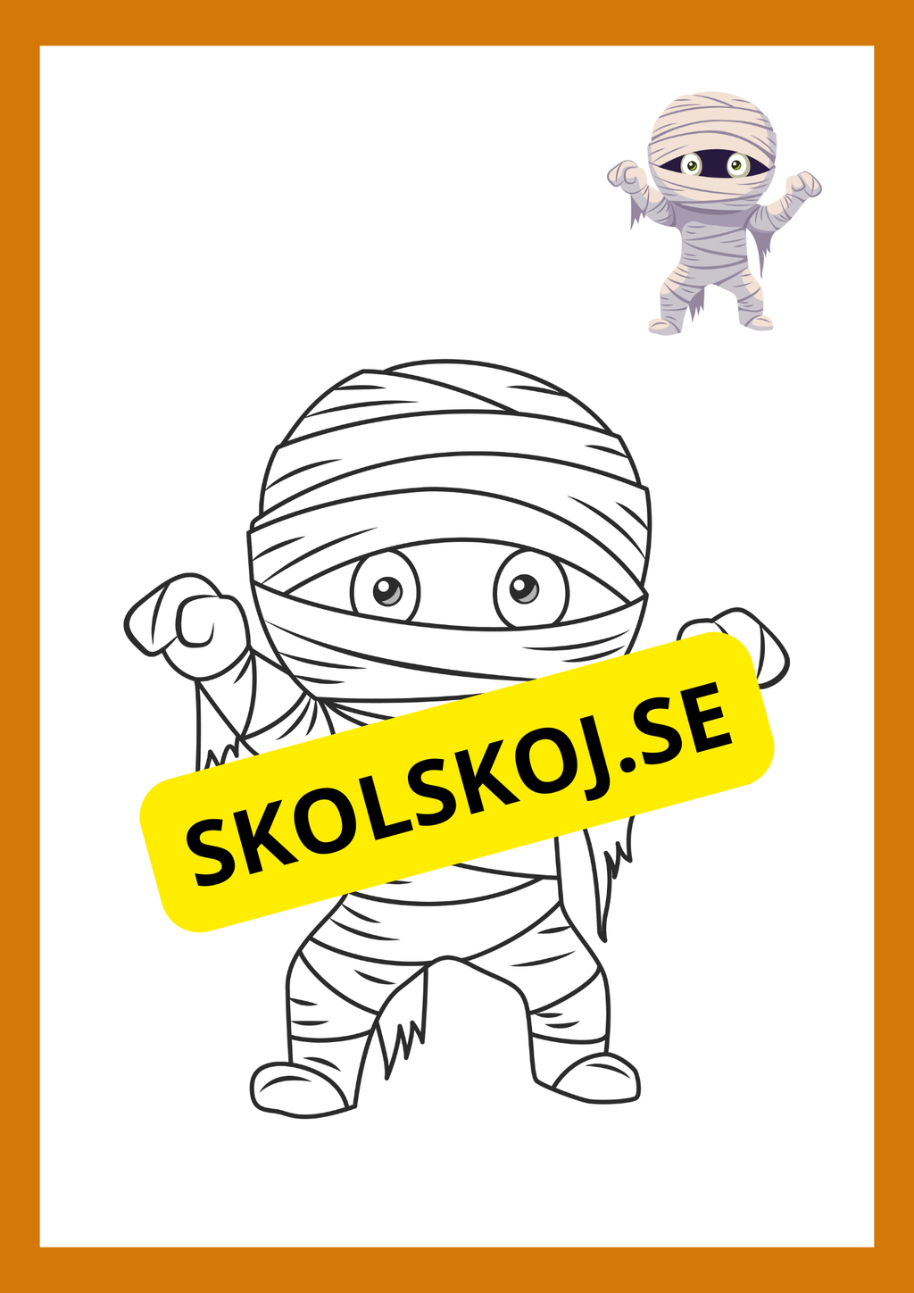 Målarbok halloween (11 sidor)
