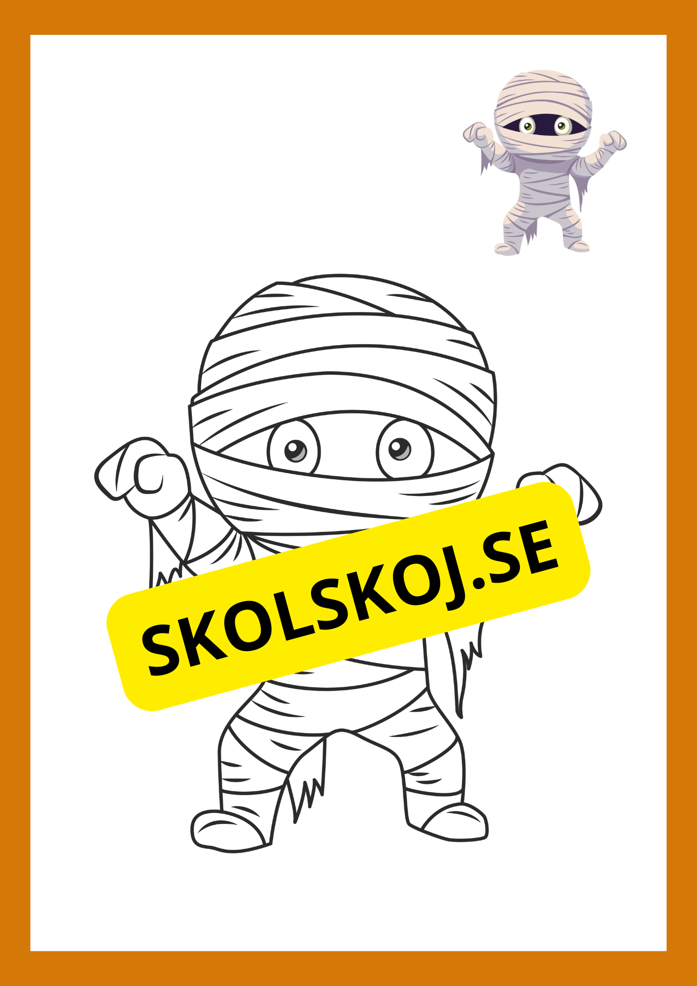 Målarbok halloween (11 sidor)