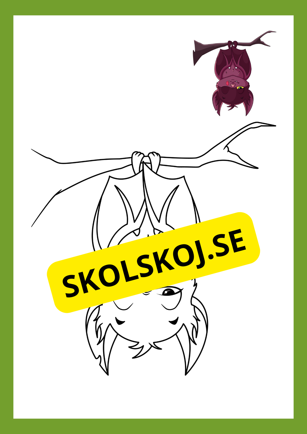 Målarbok halloween (11 sidor)