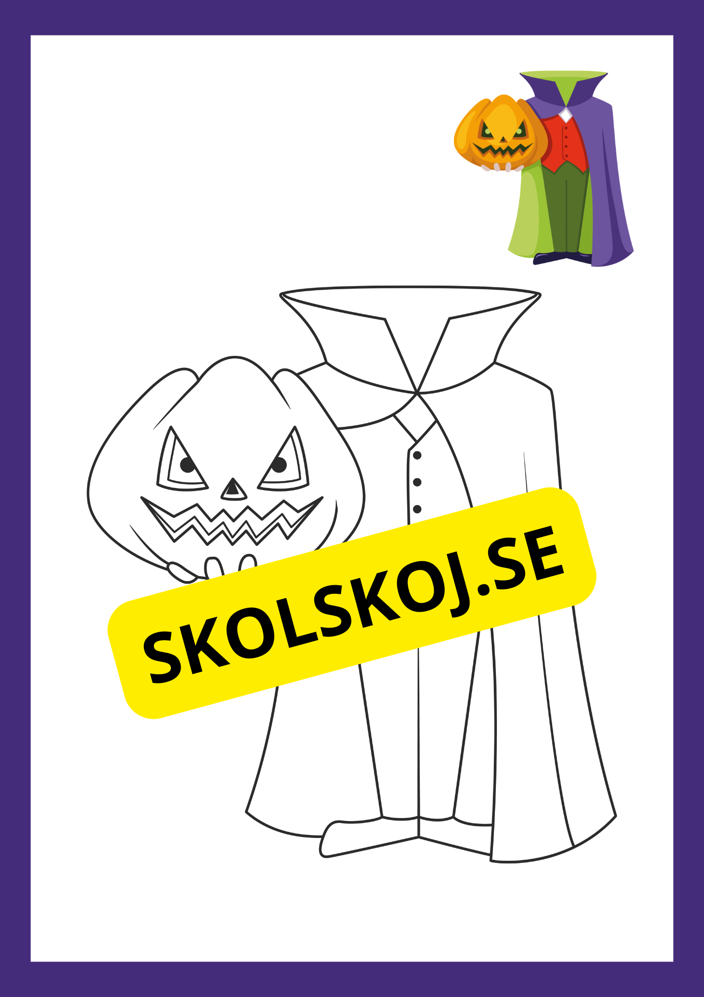 Målarbok halloween (11 sidor)
