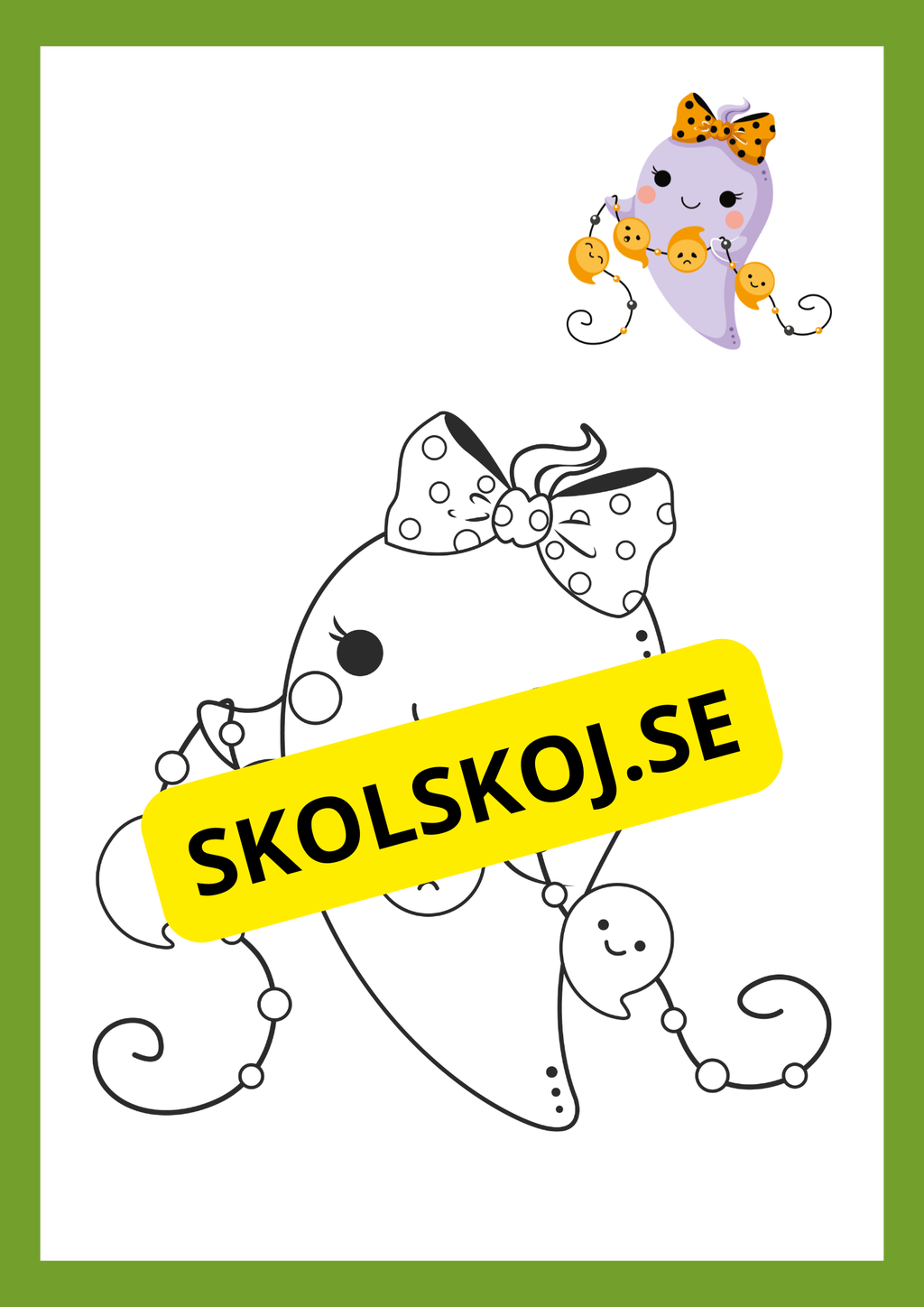 Målarbok halloween (11 sidor)