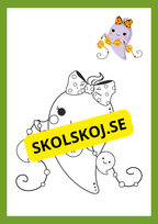 Målarbok halloween (11 sidor)