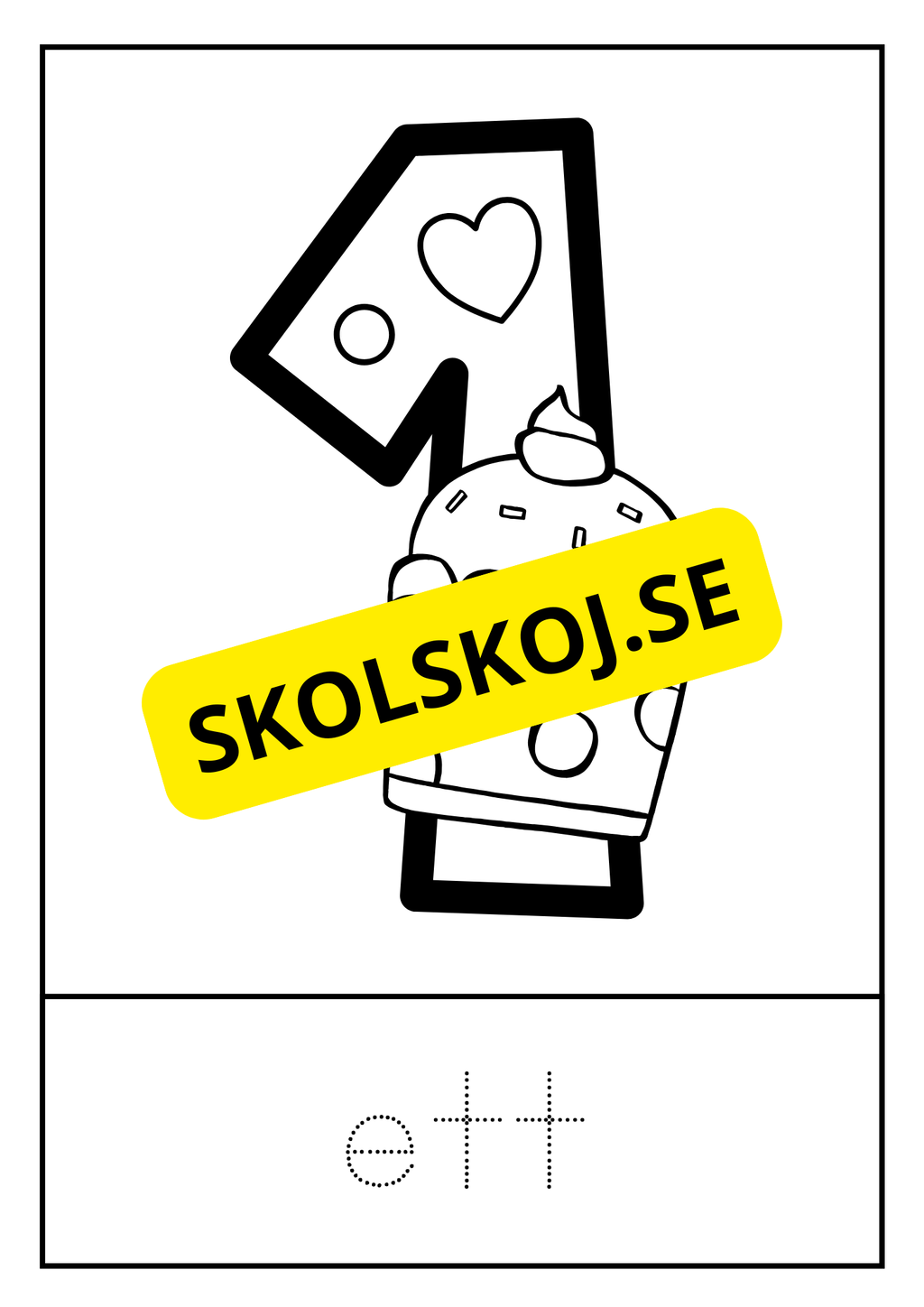 Målarbok siffror 0 - 9