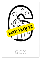 Målarbok siffror 0 - 9