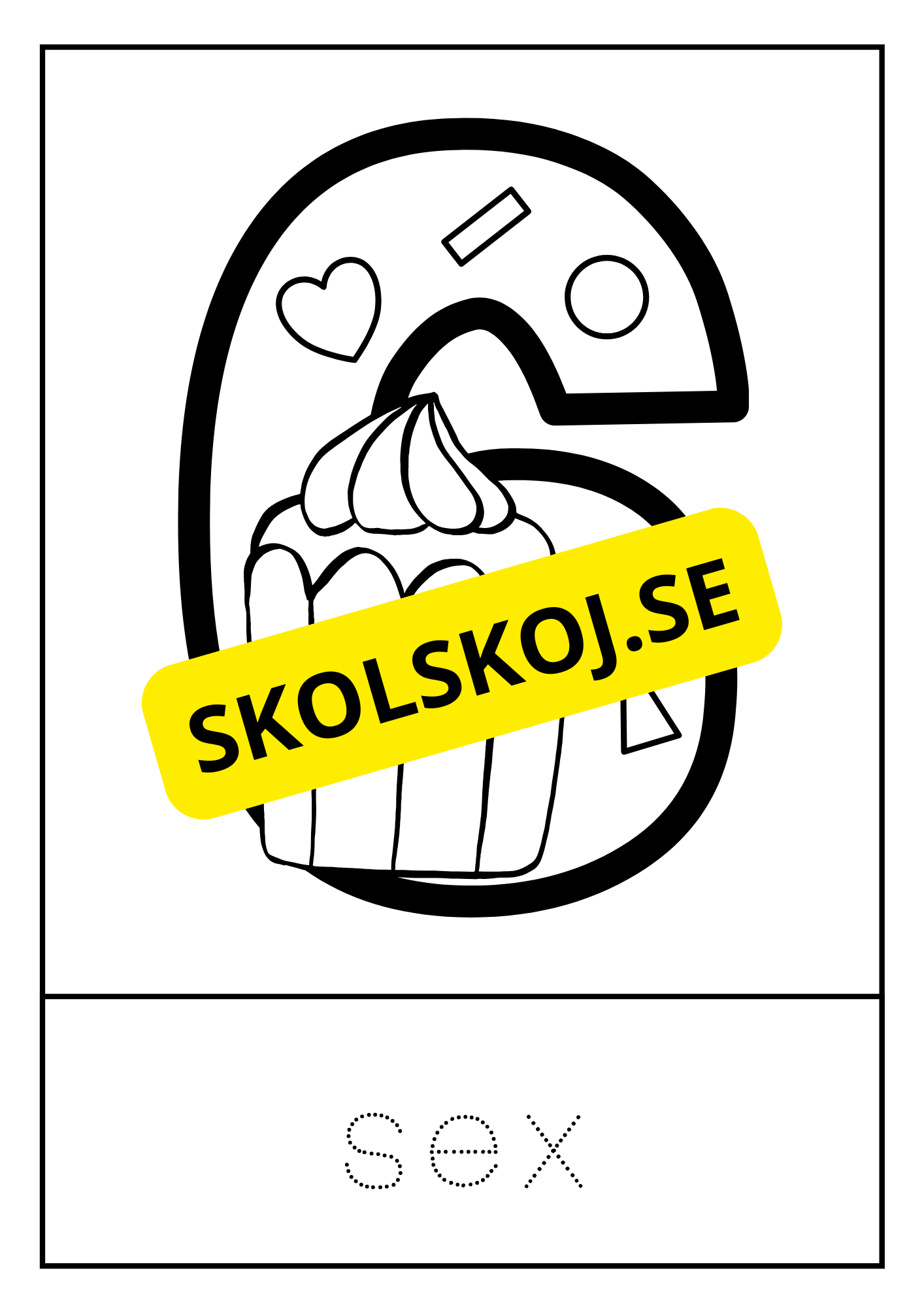 Målarbok siffror 0 - 9