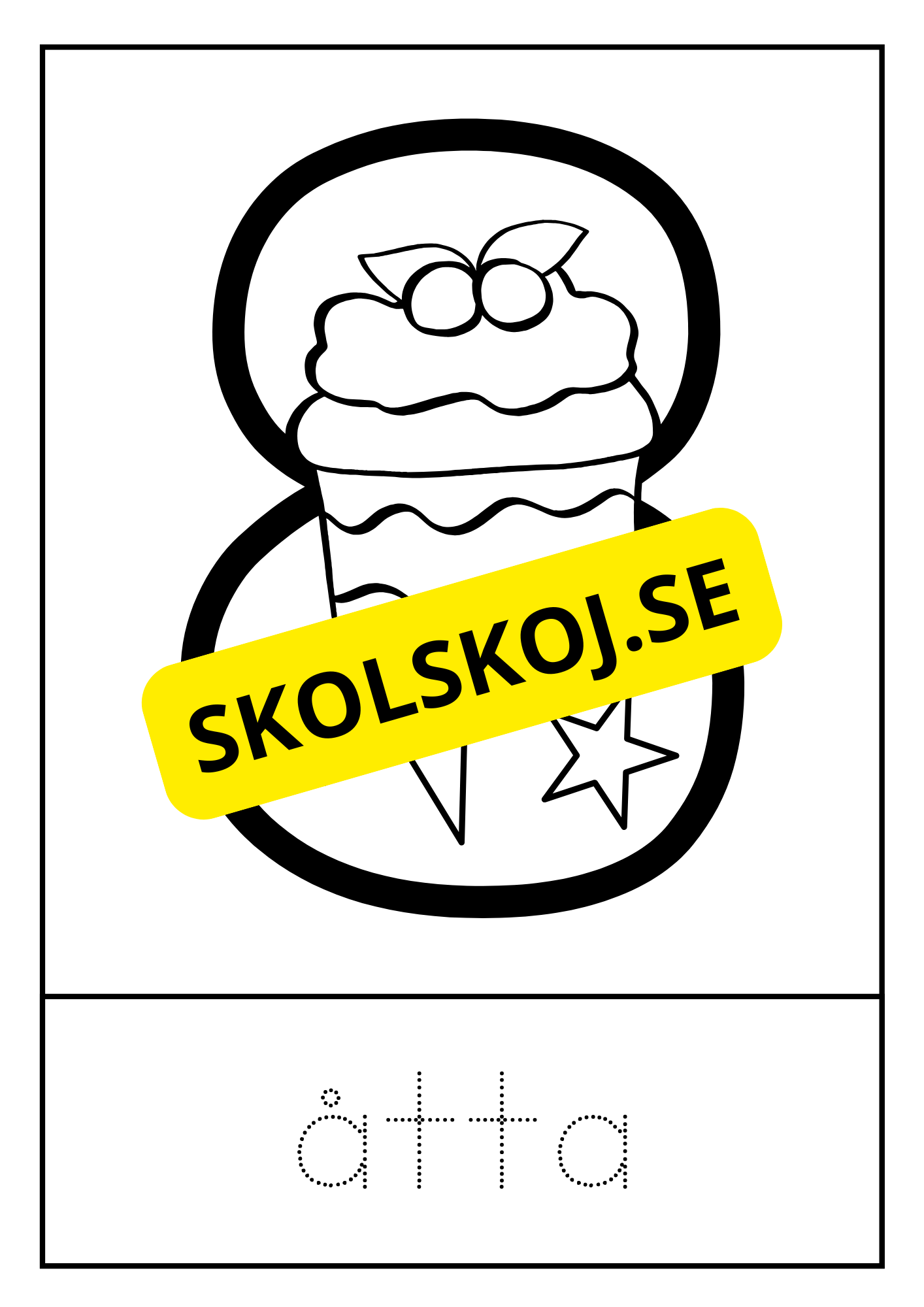 Målarbok siffror 0 - 9