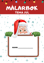 Målarbok tema jul