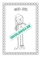 Målarbok tema jul