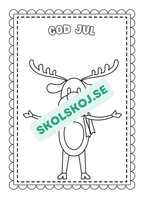 Målarbok tema jul