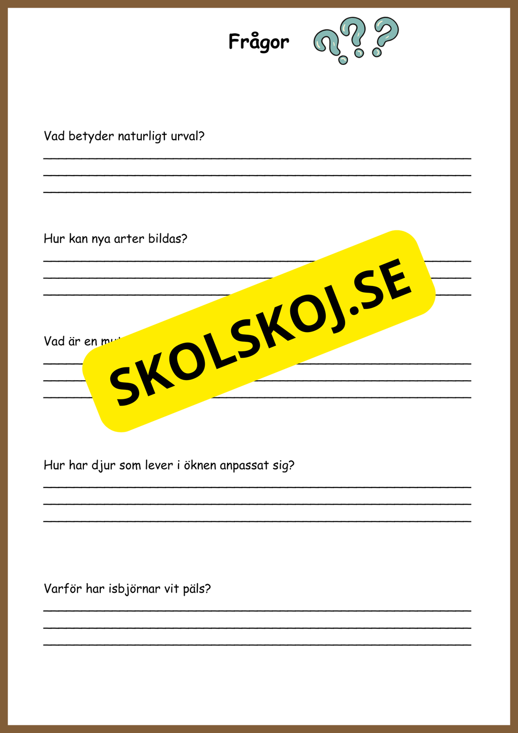 Människans evolution - Årskurs 5 - 6