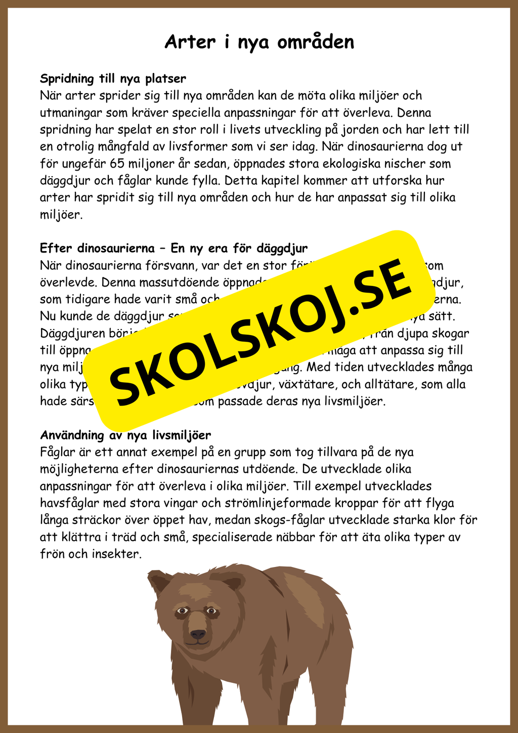 Människans evolution - Årskurs 5 - 6
