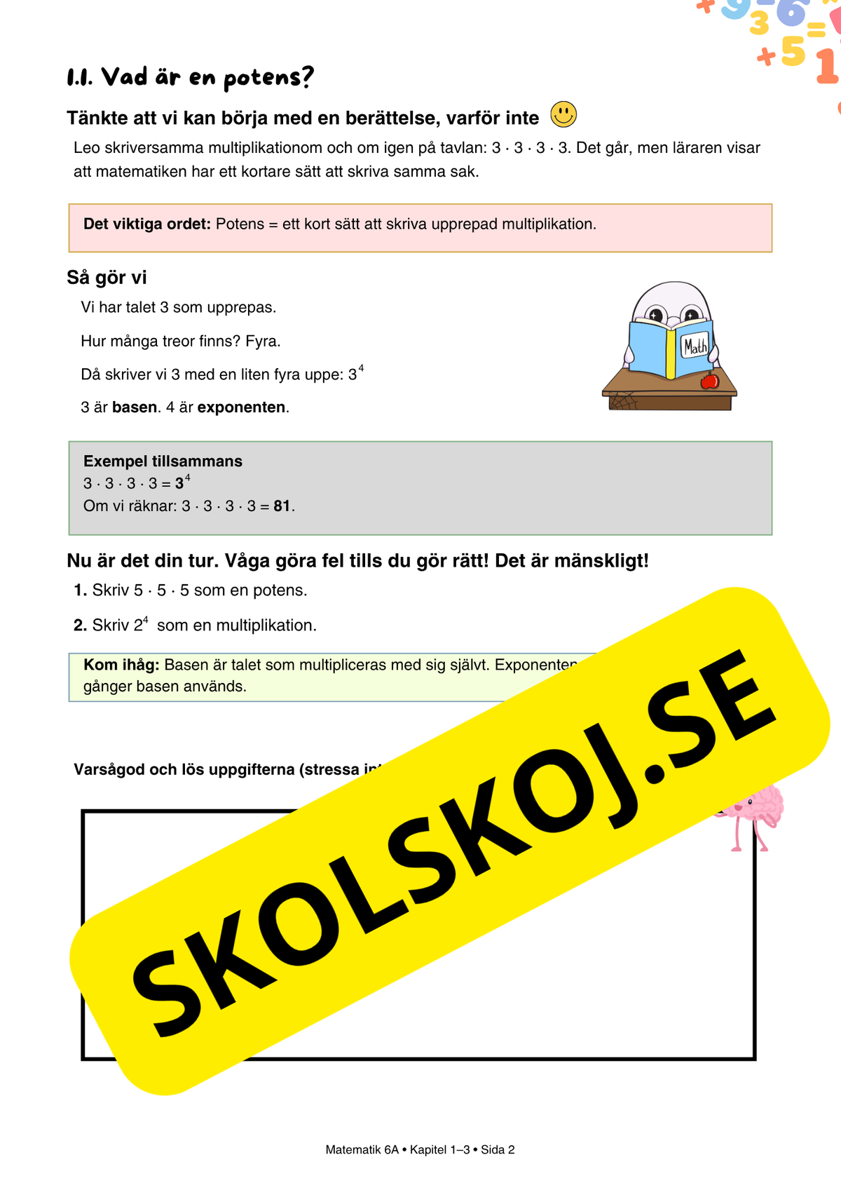 Matematik Årskurs 6 – Tydliga förklaringar och träning - Stort paket