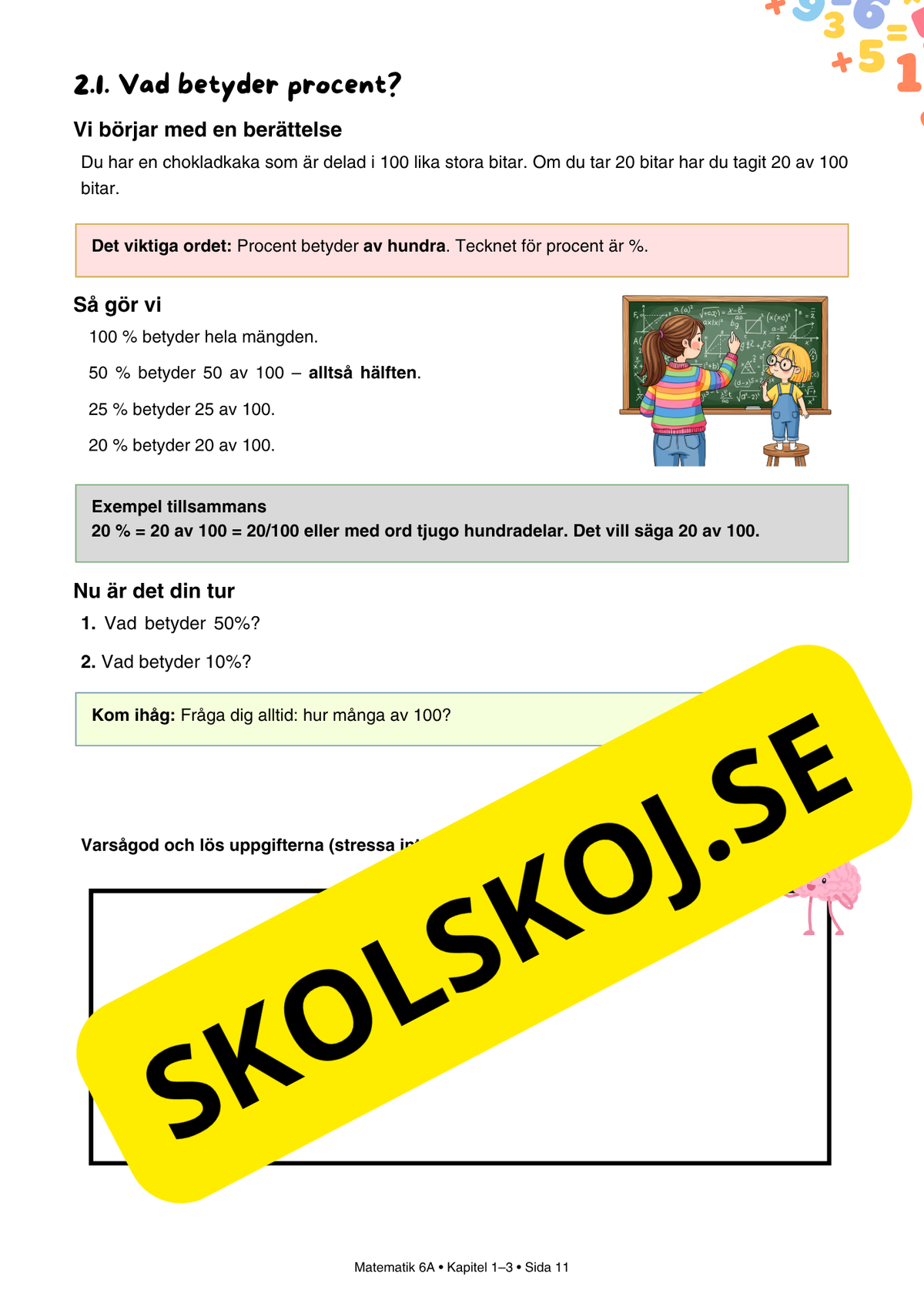 Matematik Årskurs 6 – Tydliga förklaringar och träning - Stort paket