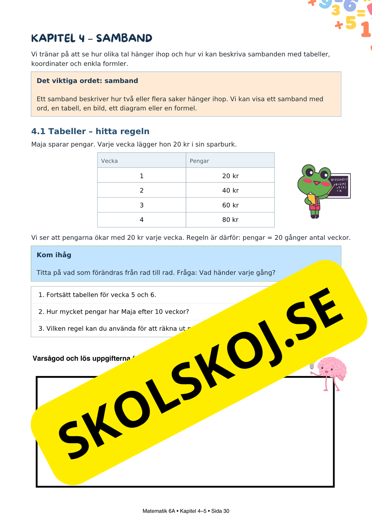Matematik Årskurs 6 – Tydliga förklaringar och träning - Stort paket