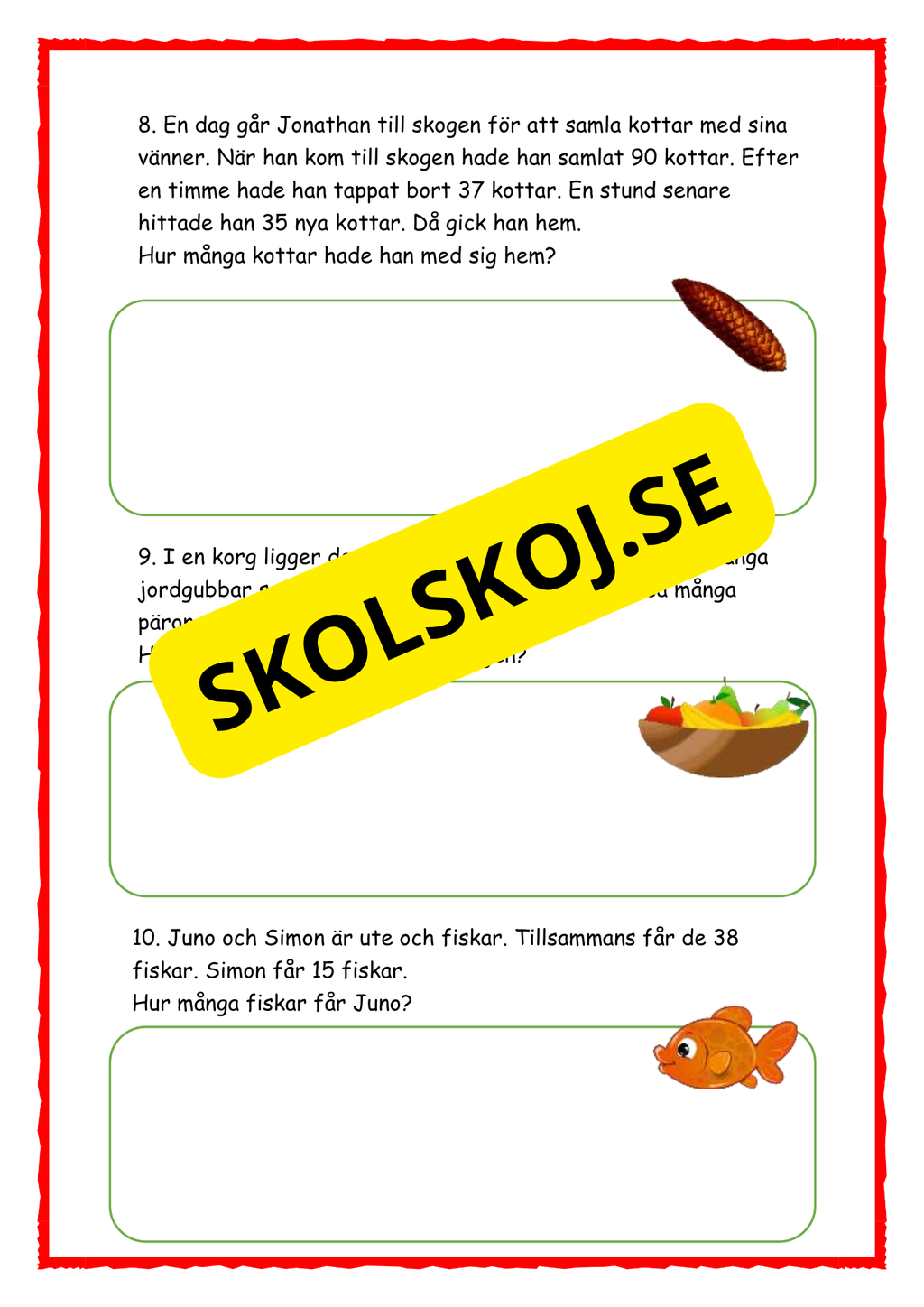 Matematik – Problemlösning för årskurs 3