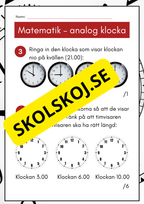 Analog klocka
