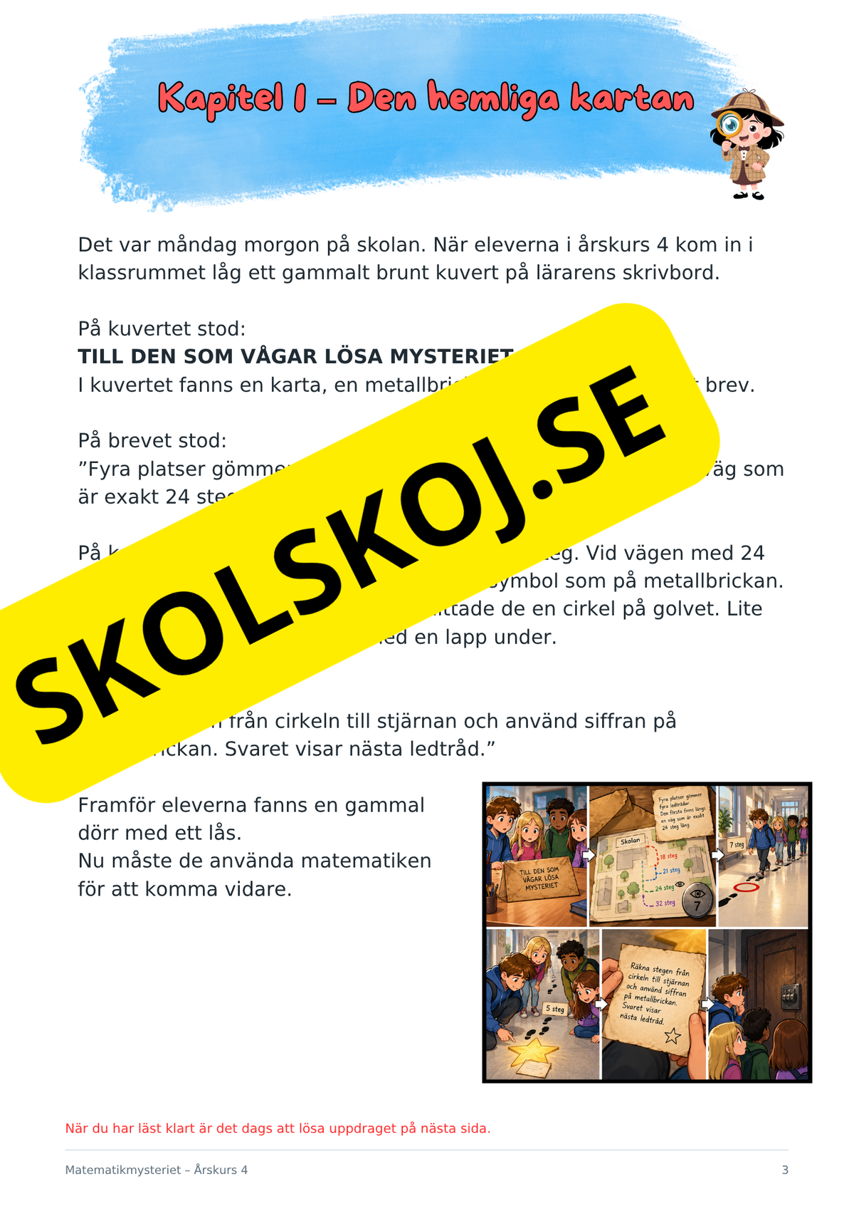Matematikmysteriet – Problemlösning för årskurs 4