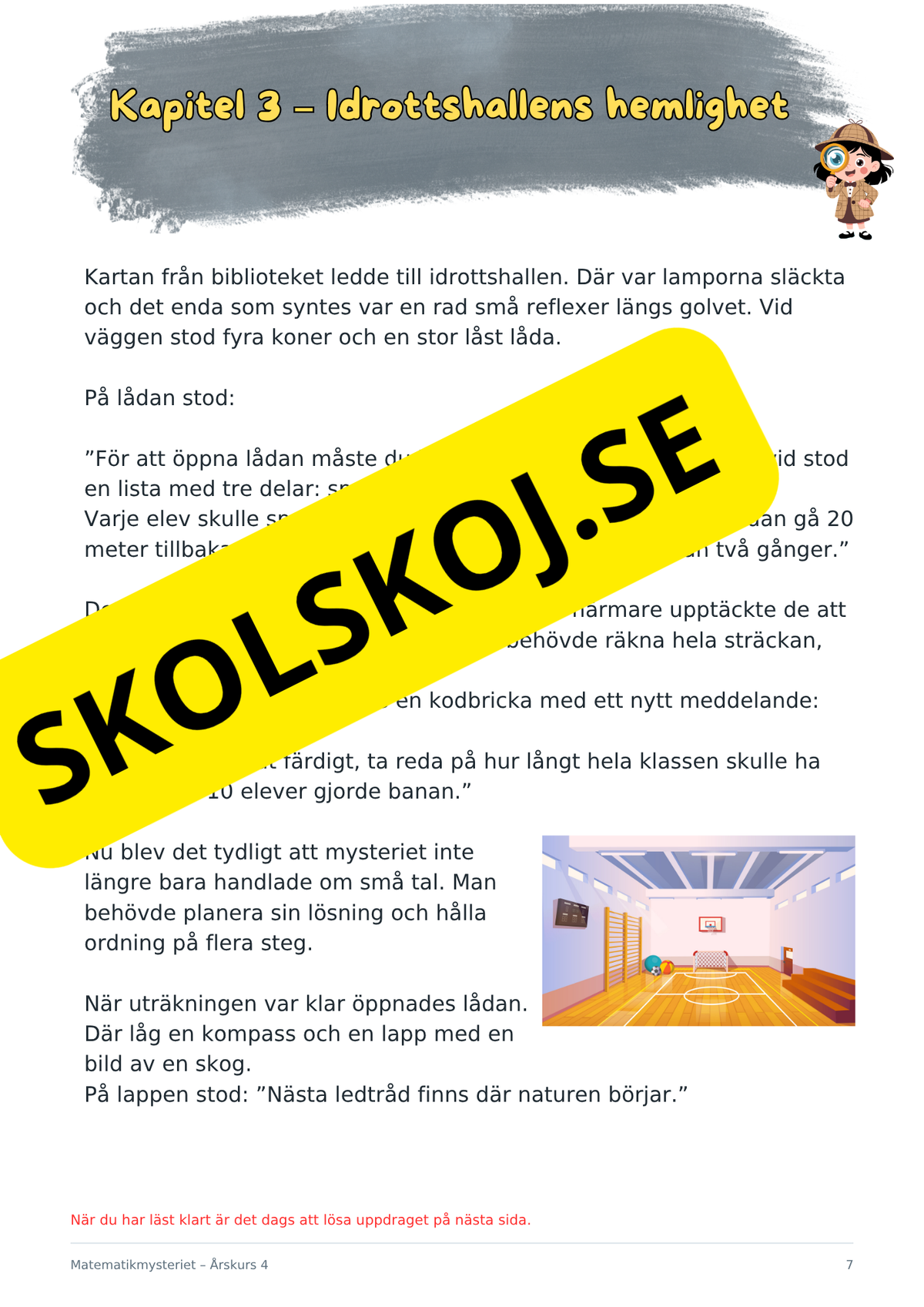 Matematikmysteriet – Problemlösning för årskurs 4