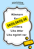 Matematiska begrepp - Posters