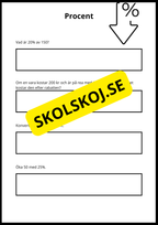 Matematiska repetitionsuppgifter årskurs 7 - 8 (50 st)