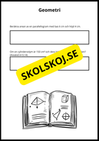 Matematiska repetitionsuppgifter årskurs 7 - 8 (50 st)