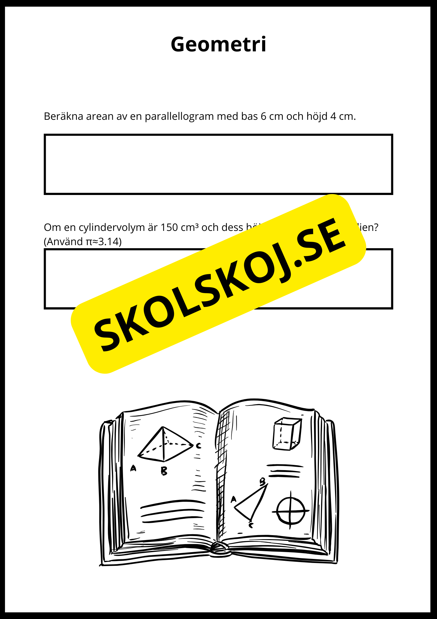 Matematiska repetitionsuppgifter årskurs 7 - 8 (50 st)