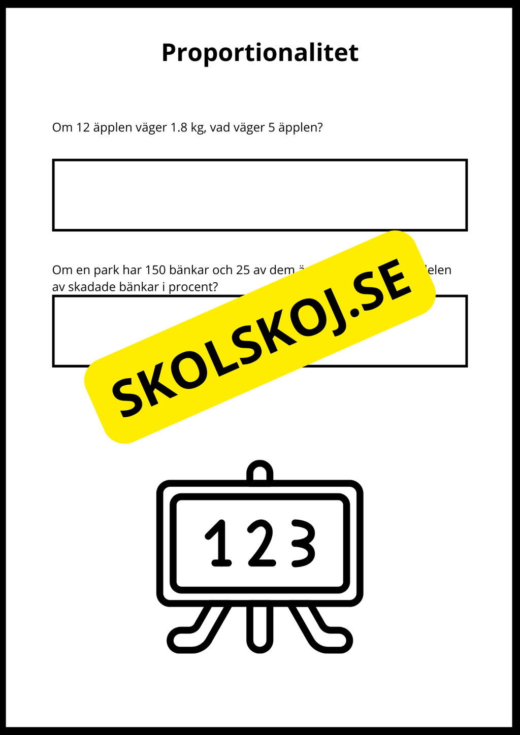Matematiska repetitionsuppgifter årskurs 7 - 8 (50 st)