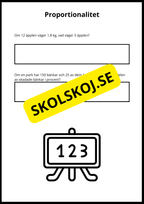 Matematiska repetitionsuppgifter årskurs 7 - 8 (50 st)