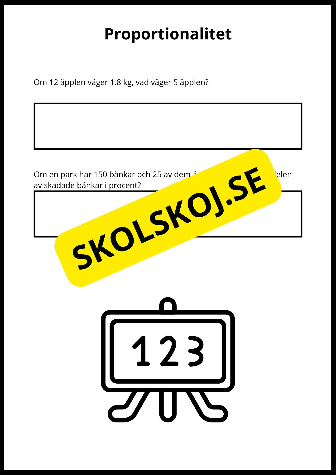 Matematiska repetitionsuppgifter årskurs 7 - 8 (50 st)