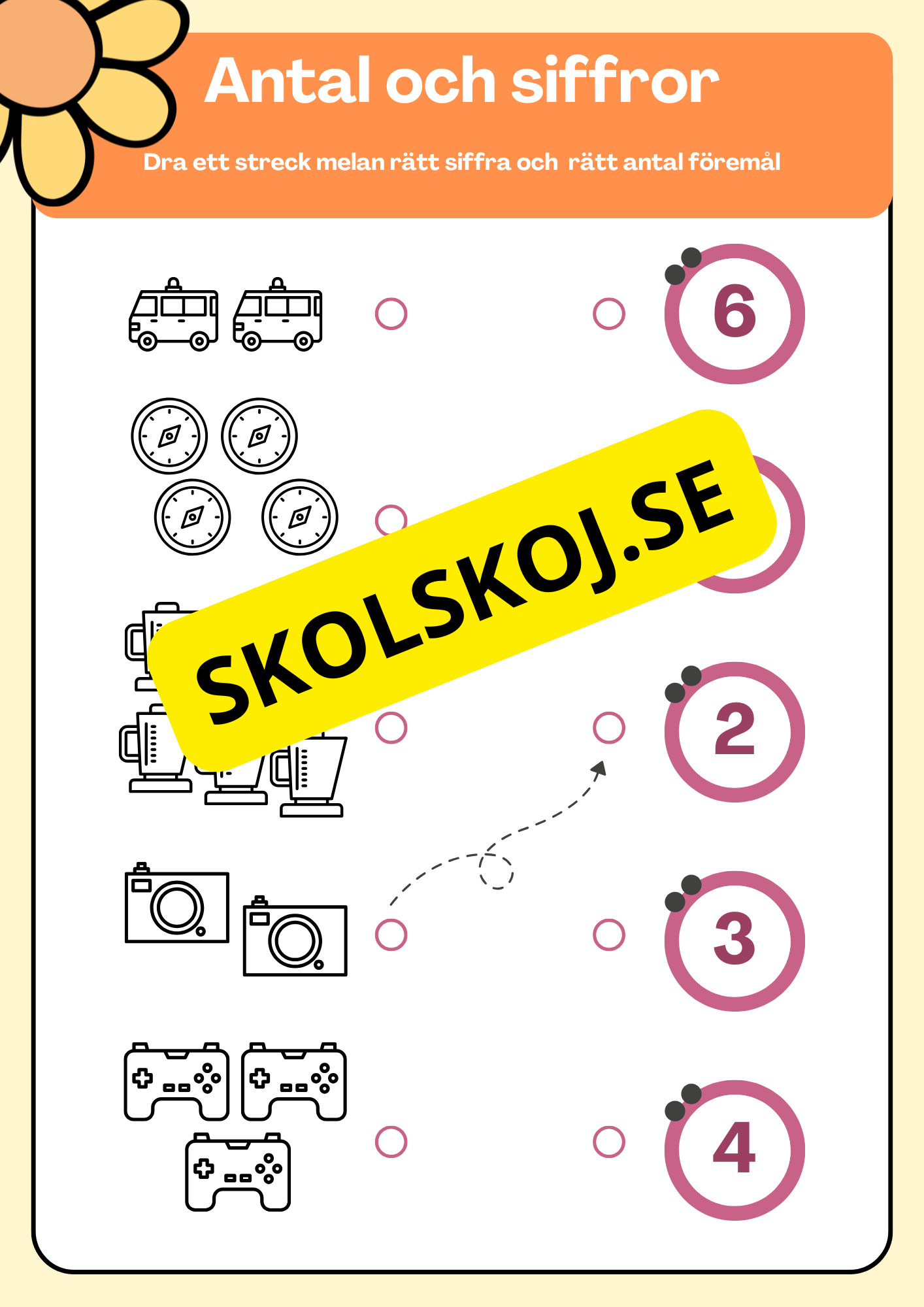 Matte extra uppgifter - Förskoleklass - Årskurs 1