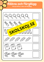 Matte extra uppgifter - Förskoleklass - Årskurs 1