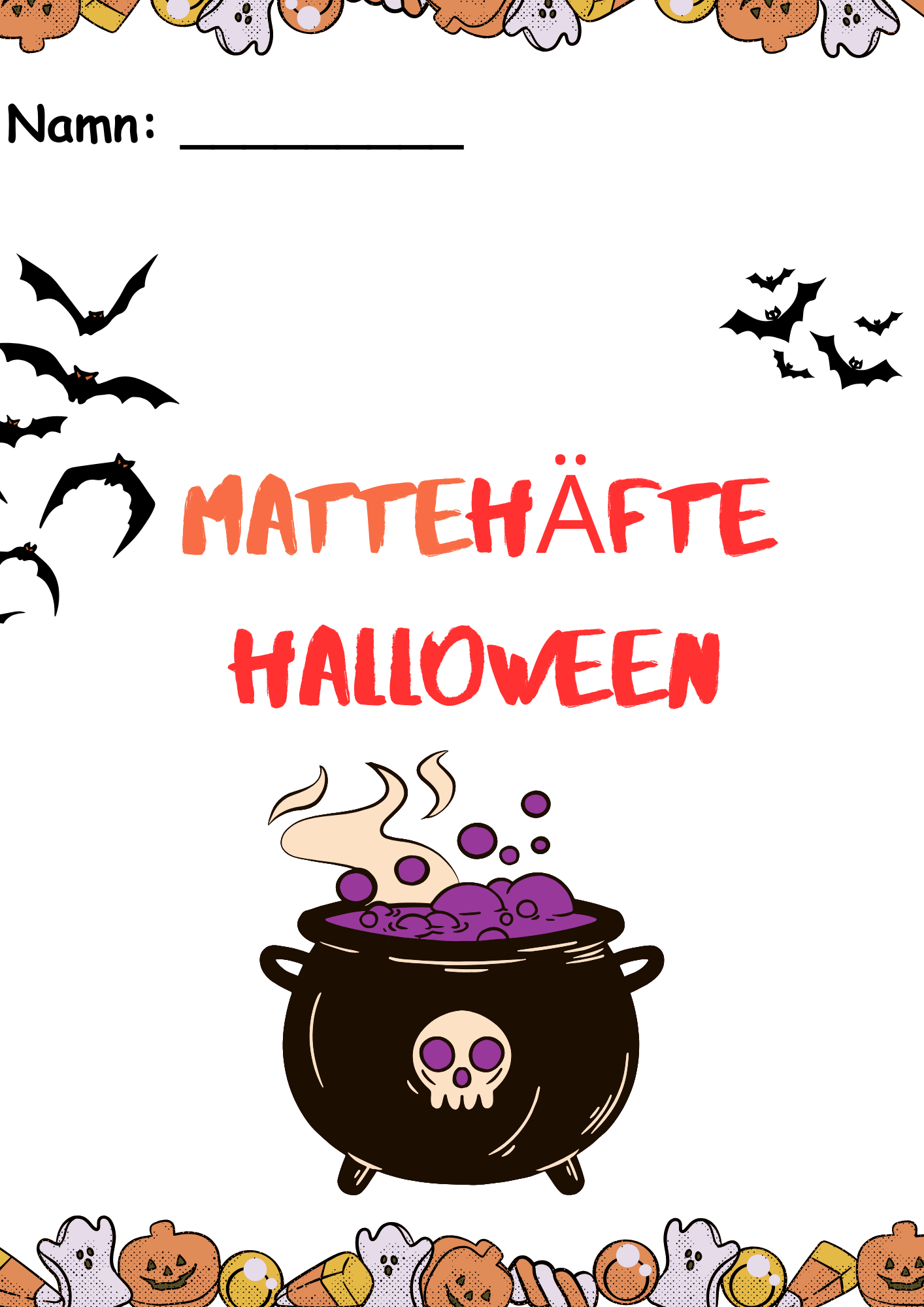 Mattehäfte halloween