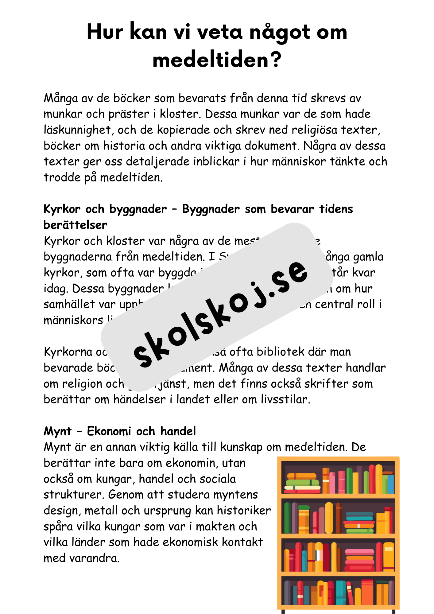 Medeltiden - En resa genom historien - Årskurs 4 - 6