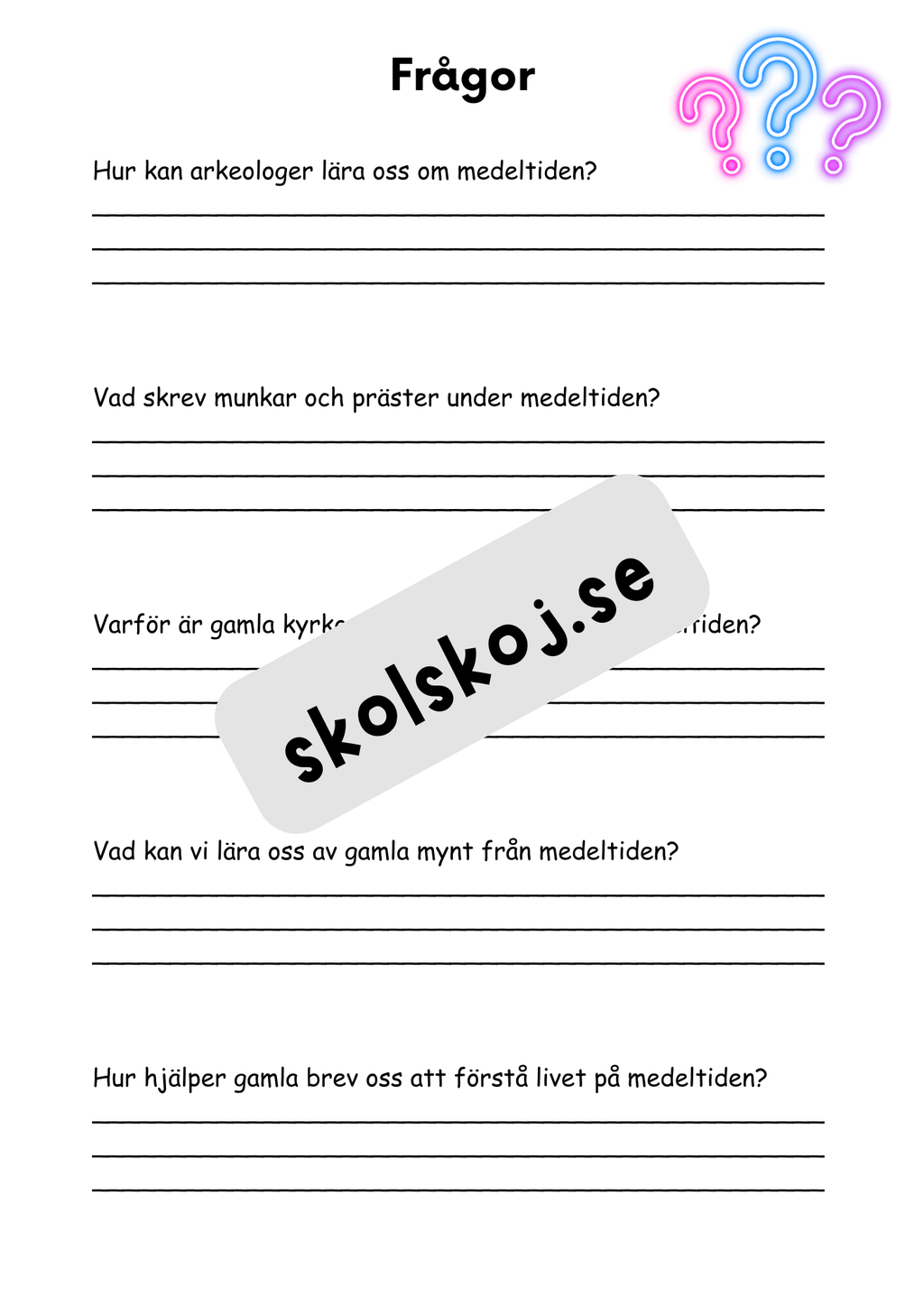 Medeltiden - En resa genom historien - Årskurs 4 - 6