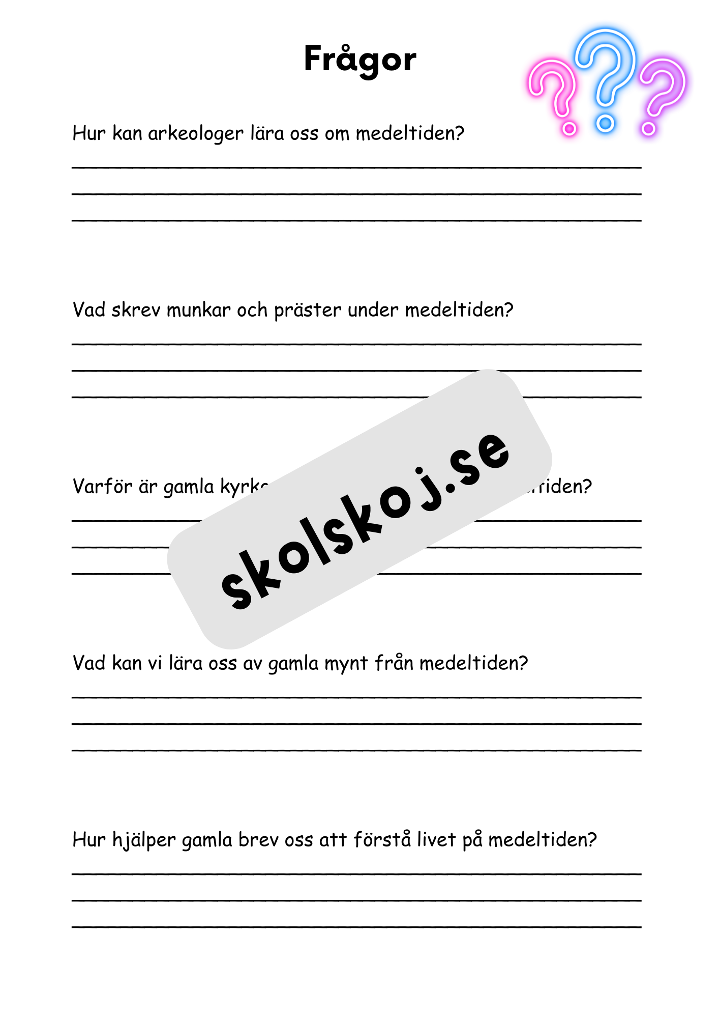 Medeltiden - En resa genom historien - Årskurs 4 - 6