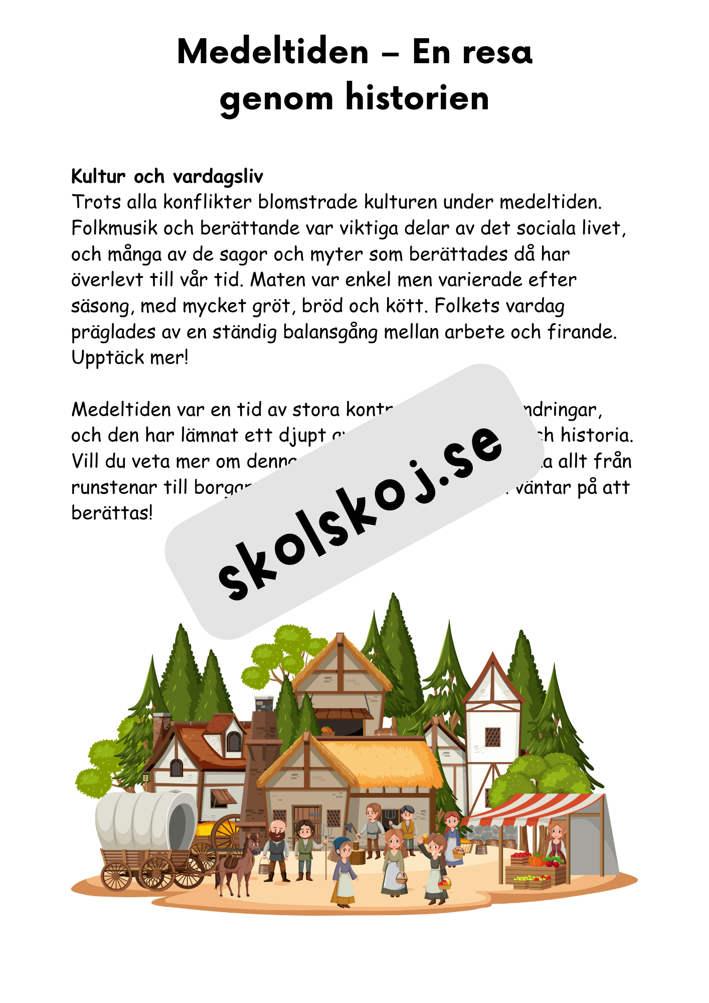 Medeltiden - En resa genom historien - Årskurs 4 - 6