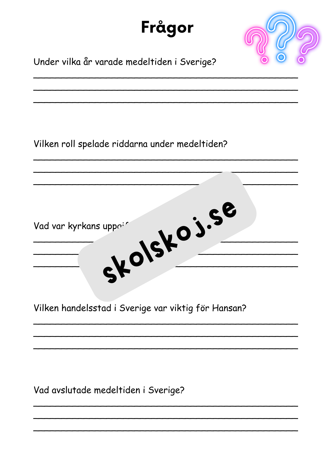 Medeltiden - En resa genom historien - Årskurs 4 - 6
