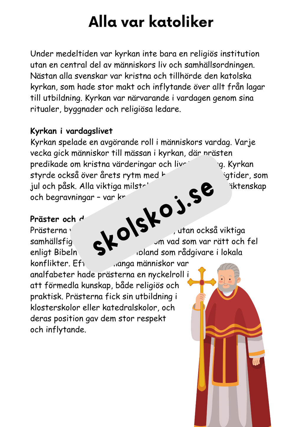 Medeltiden - En resa genom historien - Årskurs 4 - 6