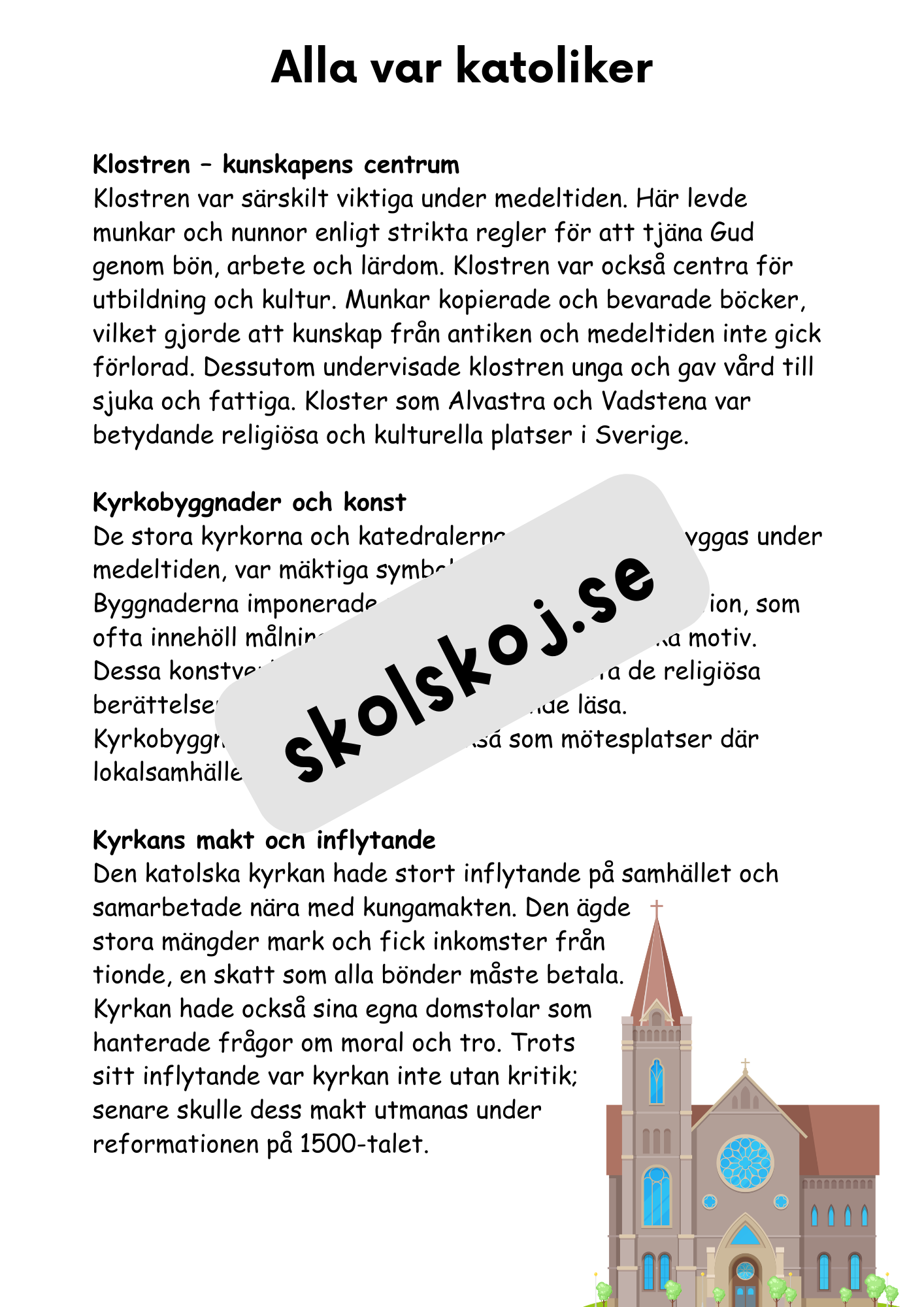 Medeltiden - En resa genom historien - Årskurs 4 - 6