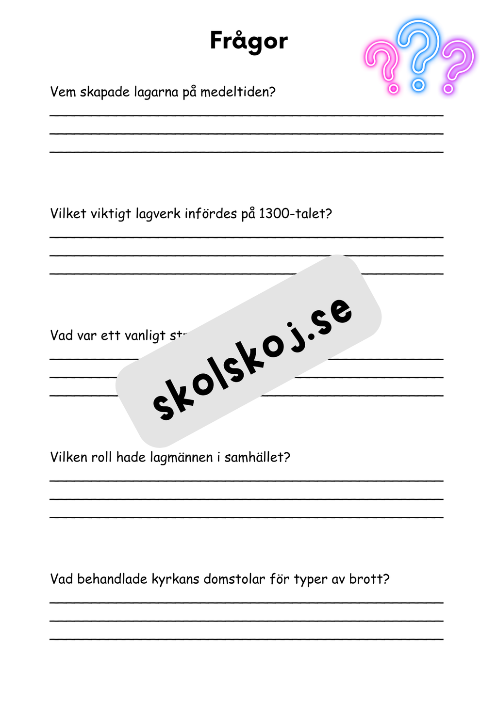 Medeltiden - En resa genom historien - Årskurs 4 - 6