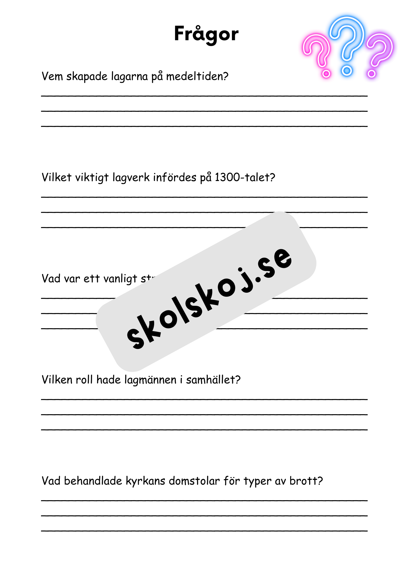 Medeltiden - En resa genom historien - Årskurs 4 - 6