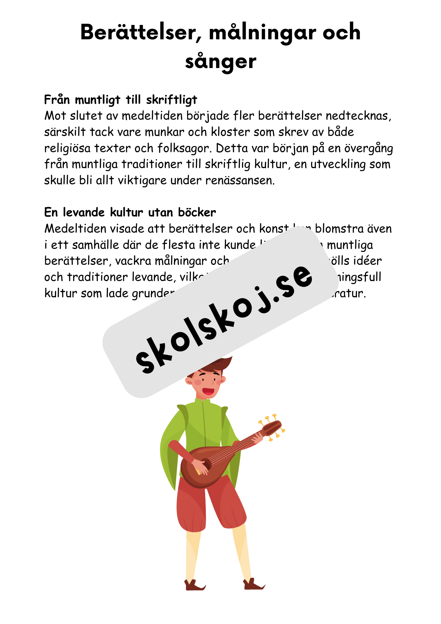 Medeltiden - En resa genom historien - Årskurs 4 - 6