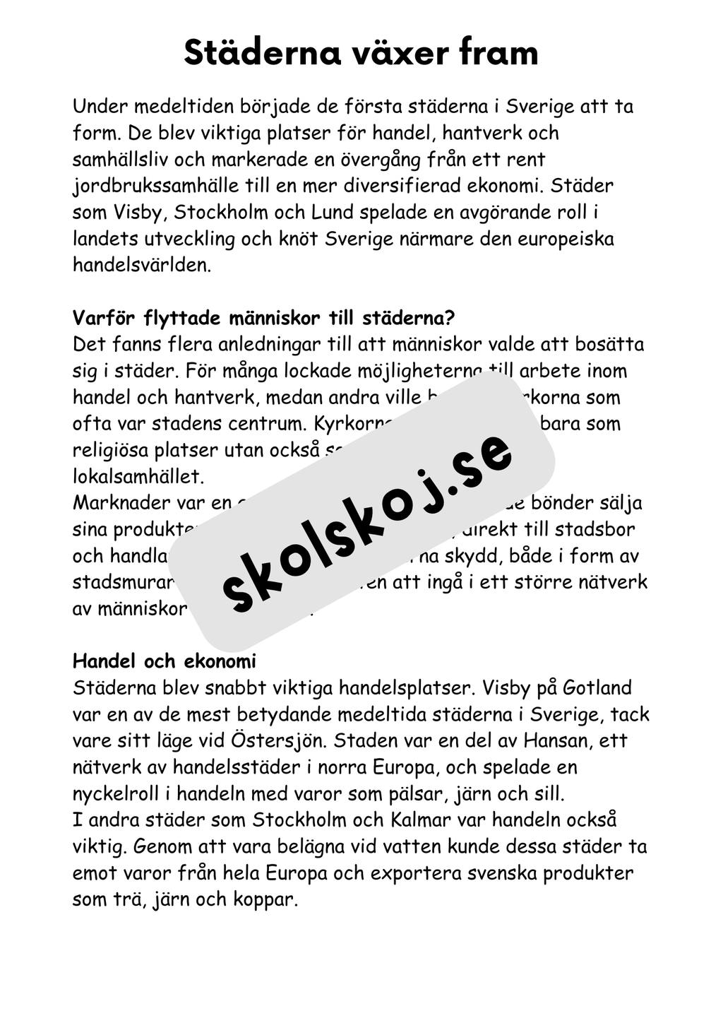 Medeltiden - En resa genom historien - Årskurs 4 - 6