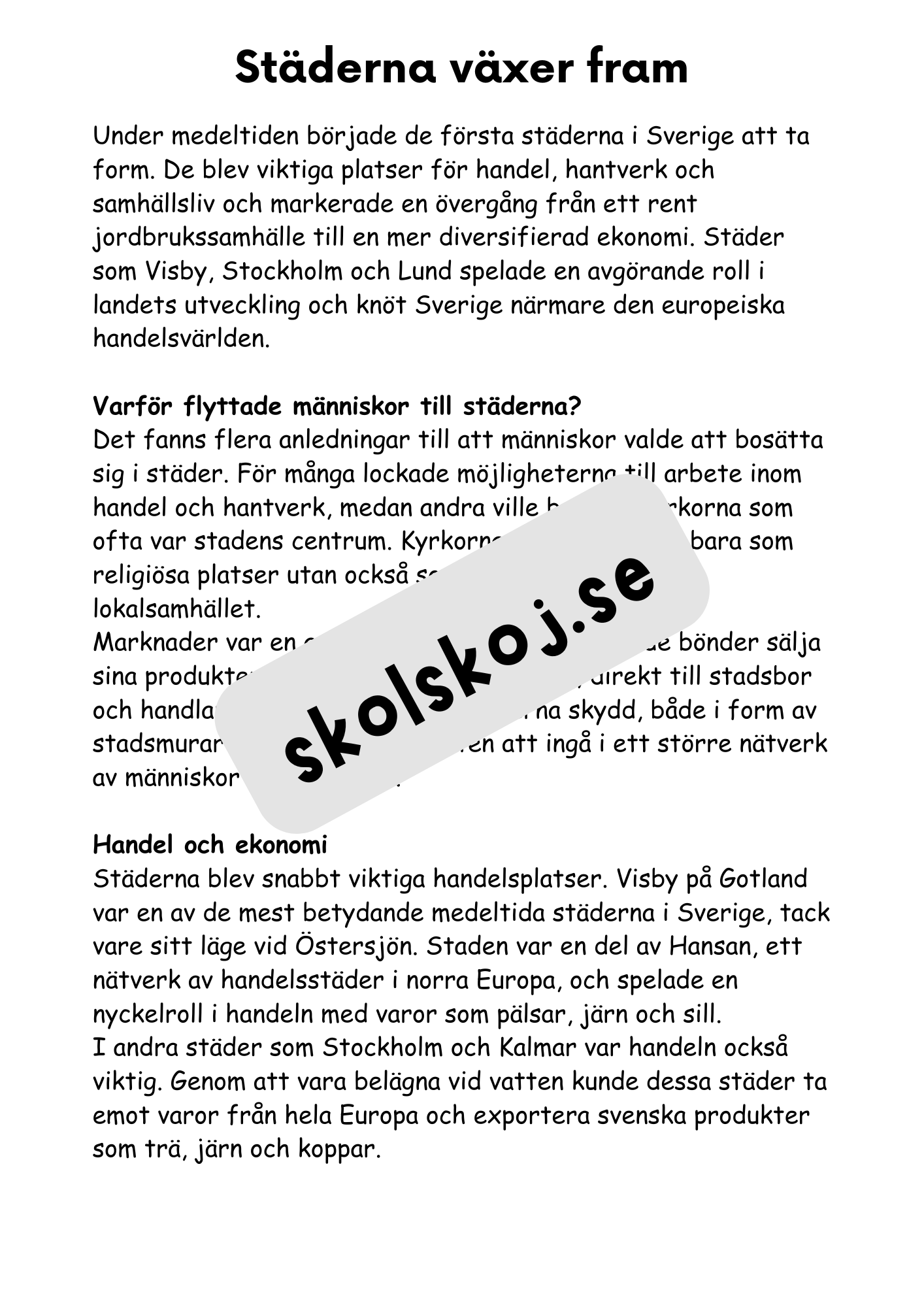Medeltiden - En resa genom historien - Årskurs 4 - 6