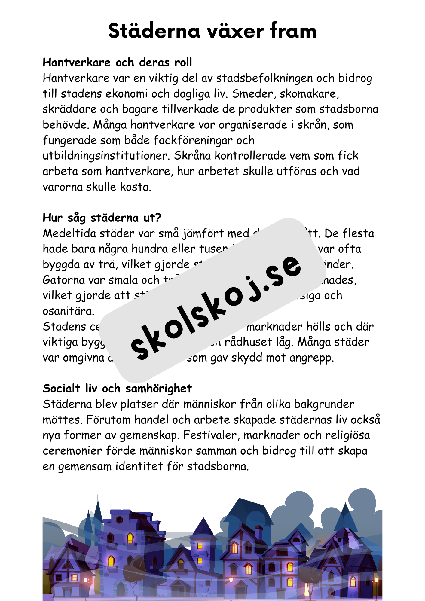 Medeltiden - En resa genom historien - Årskurs 4 - 6