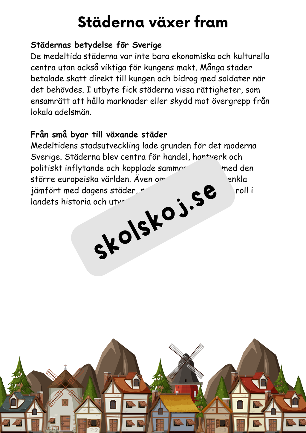 Medeltiden - En resa genom historien - Årskurs 4 - 6