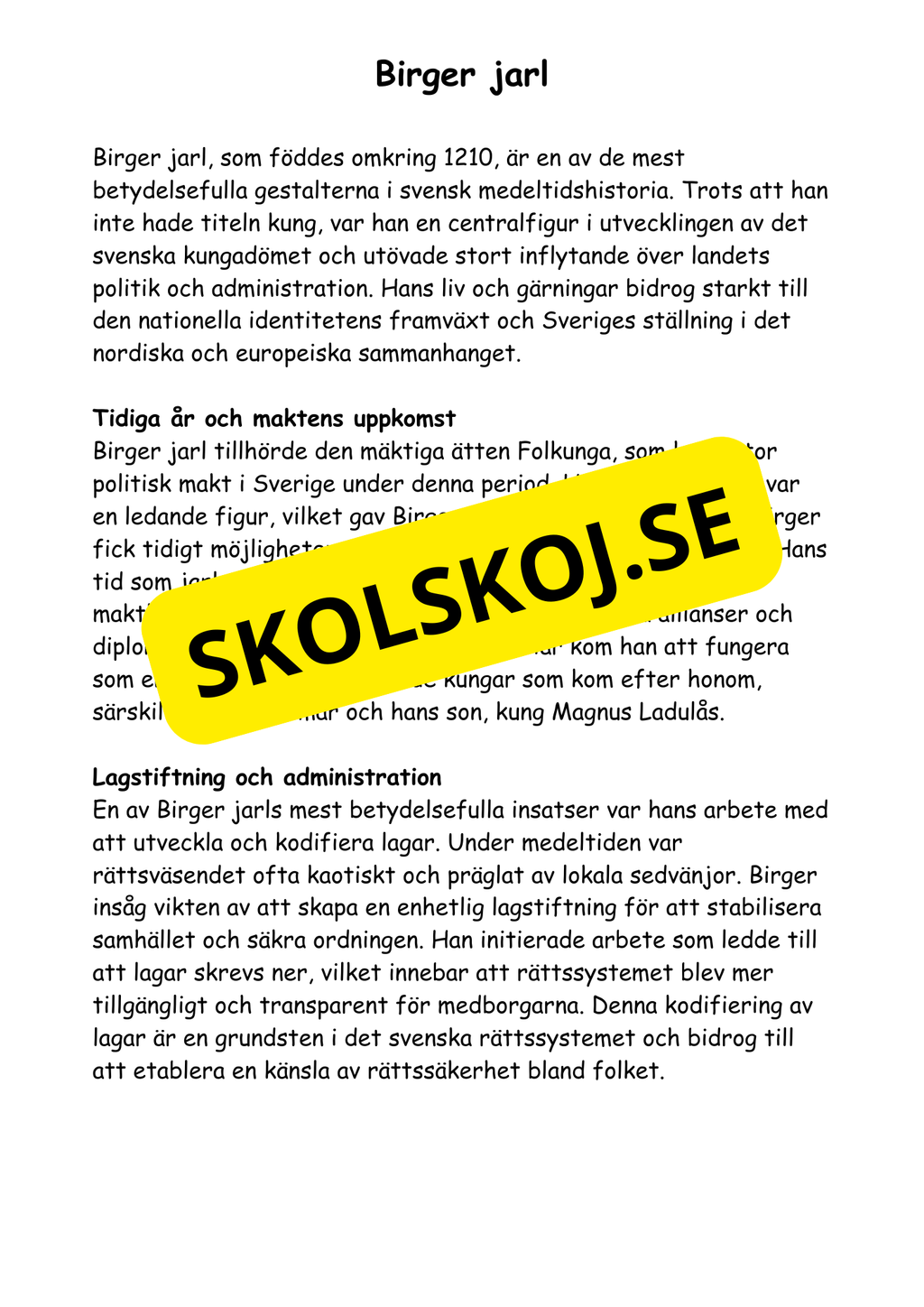 Medeltiden - Livet, makt och tro - Årskurs 4 - 6