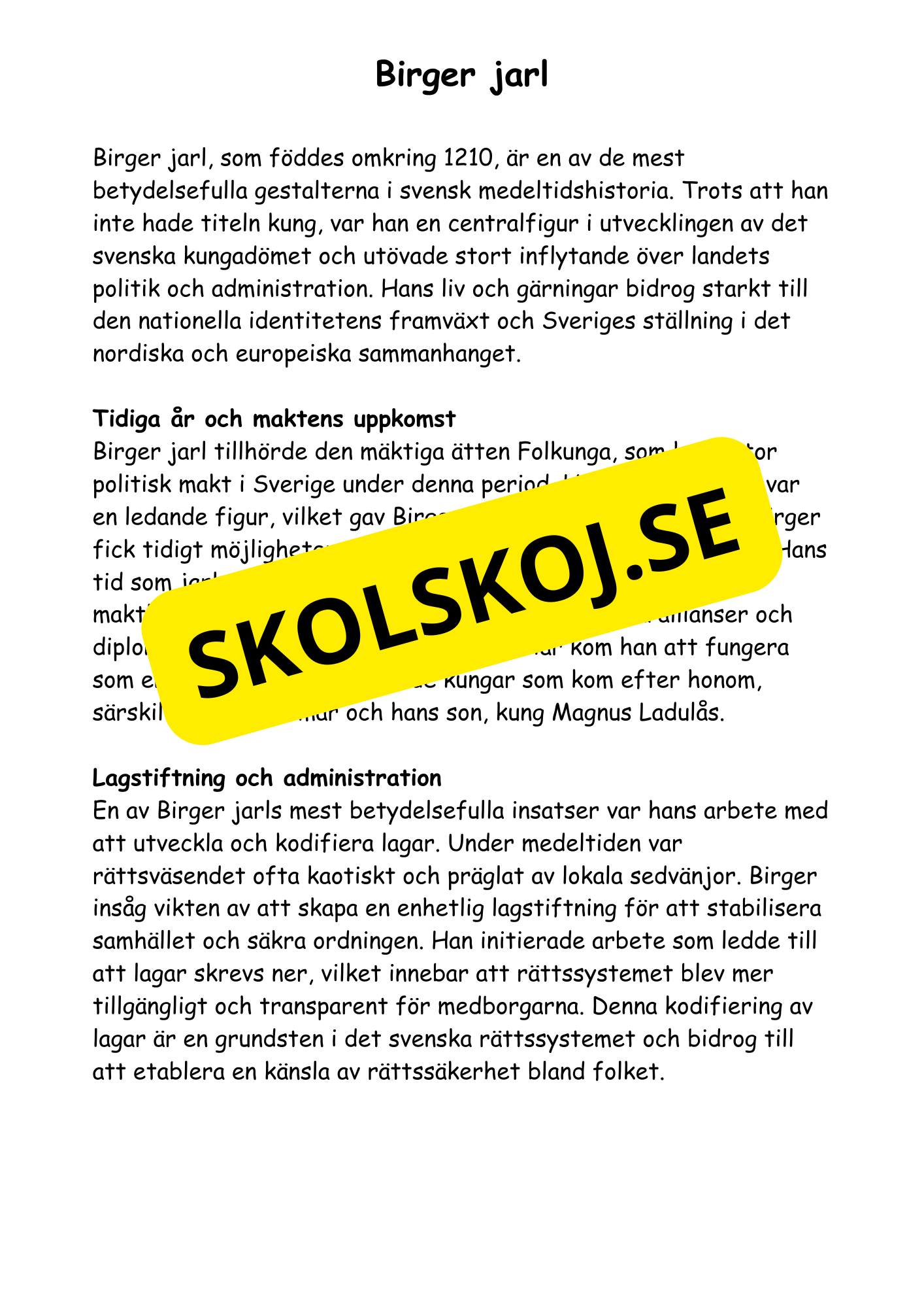 Medeltiden - Livet, makt och tro - Årskurs 4 - 6